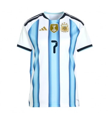 Argentina Rodrigo De Paul #7 Hjemmebanetrøje Dame VM 2026 Kortærmet